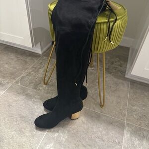 Steve Madden Black Over the Knee Boots